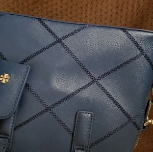 Tory Burch mini dome navy blue crossbody